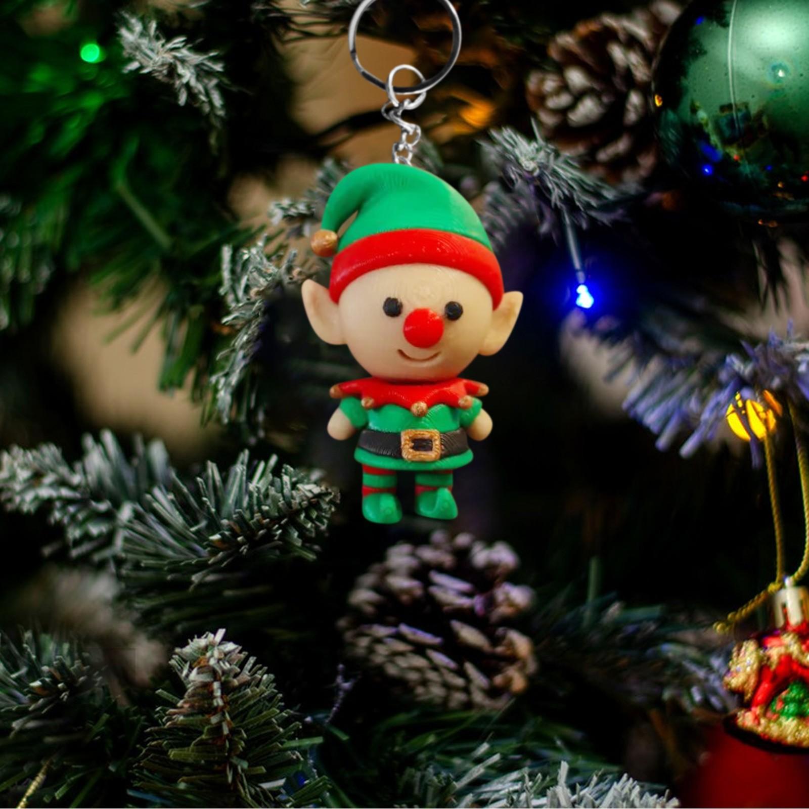 3D-печатная подвижная рождественская кукла, игрушка, модель украшения, подвижная модель персонажа