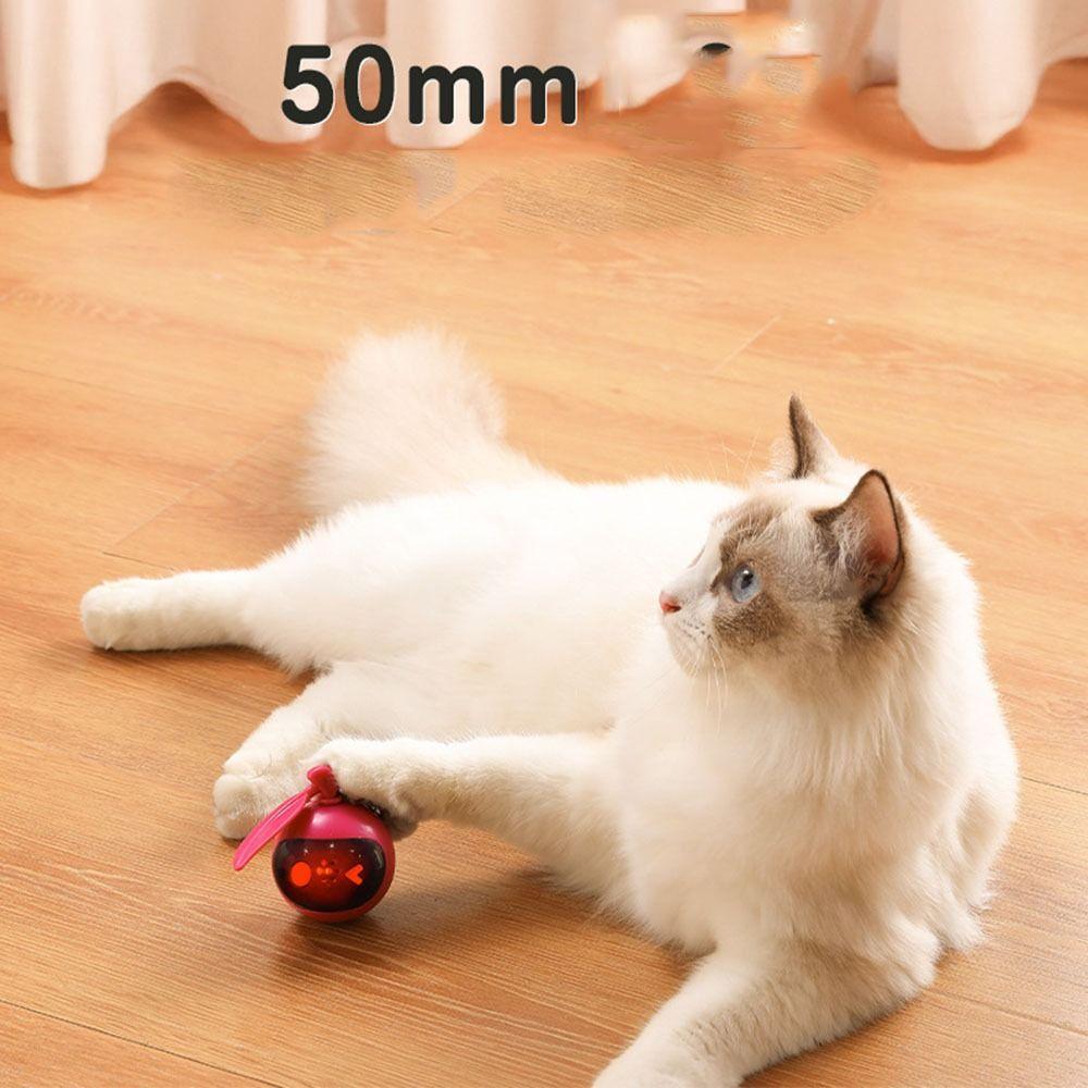 Самостоятельная электрическая подвижная катящаяся шаровая автоматическая дразнящая кошачья шаровая электрическая интерактивная игра розы красного