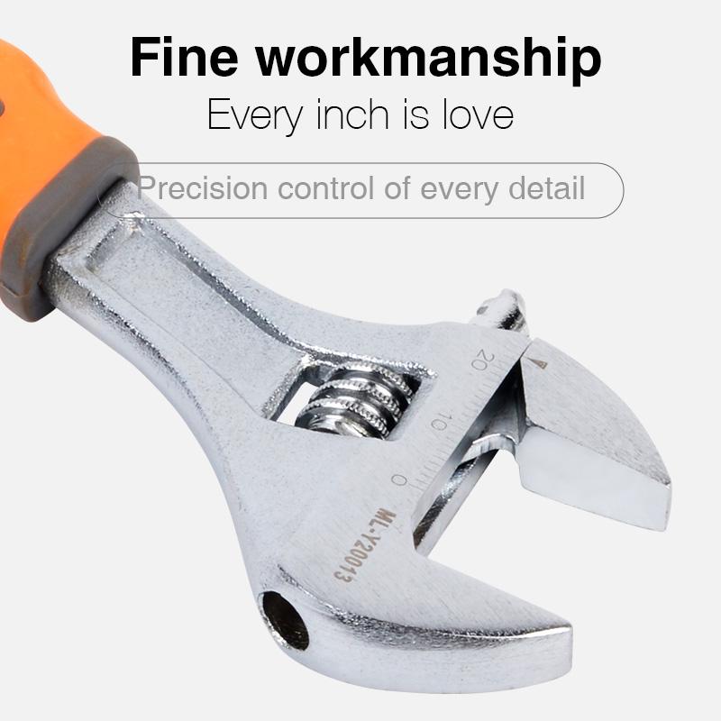 1 шт. регулируемый гаечный ключ, подвижная сантехническая плата, многофункциональная подвижная плата с большим отверстием, легкая рукоятка, малая подвижная плата оранжевый